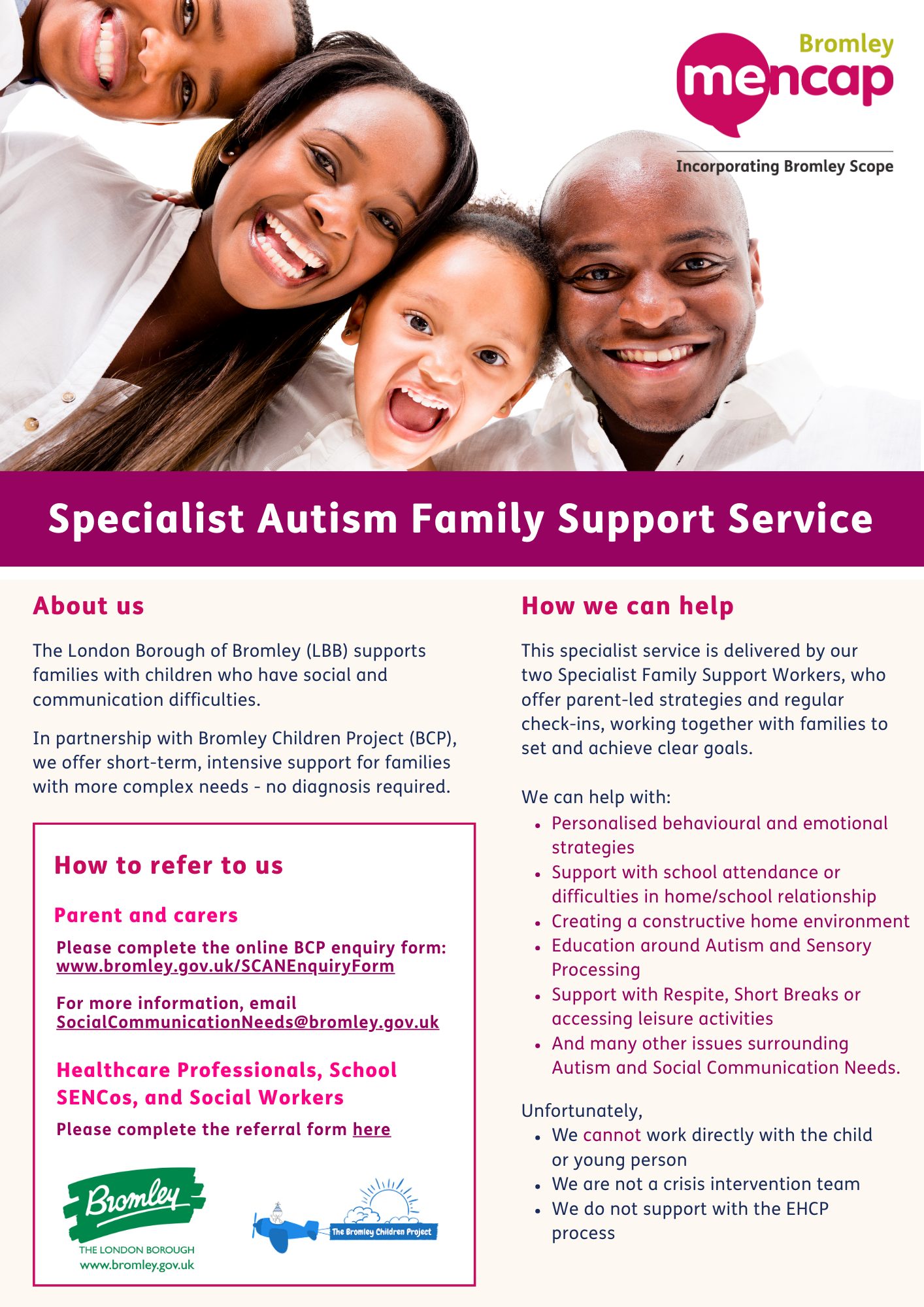 Specialist Autism Family Support Service flyer updated Sept 24 (2) Specialist Autism Family Support Service flyer updated Sept 24 (2)
