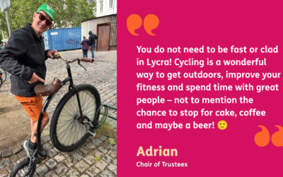 Meet Adrian – one of our 75 km Cycle Ride riders