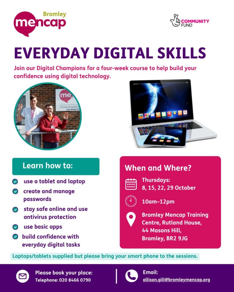 Image for the Tweet beginning: Join our Everyday Digital Skills