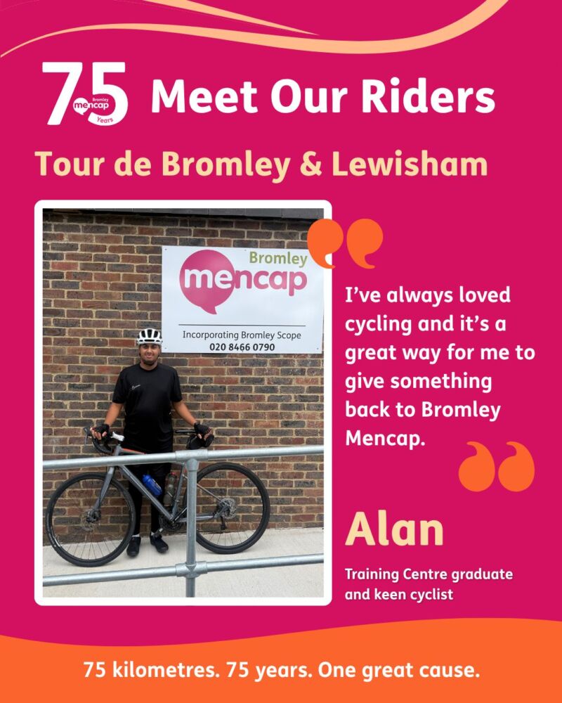 Image for the Tweet beginning: Meet Alan! 🚴Since graduating from